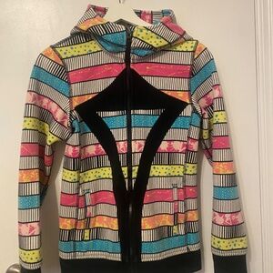 Ivivva by Lululemon Multicolor Scuba Zip Hoodie Size 14